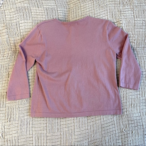 Vintage Apostrophe lilac cardigan w/ beautiful floral embroidery,great condition - Picture 6 of 8